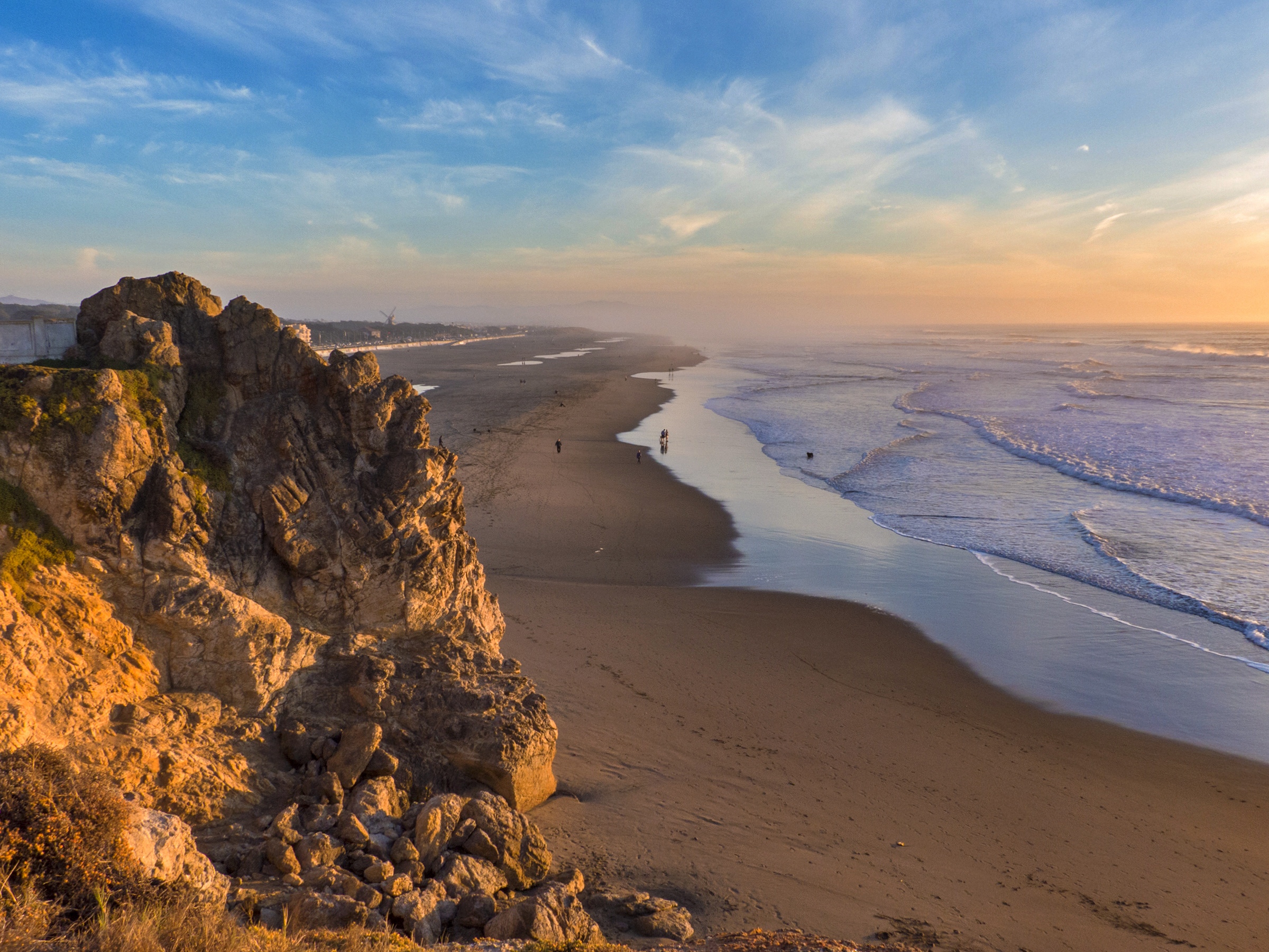 Ocean Beach waves crashing